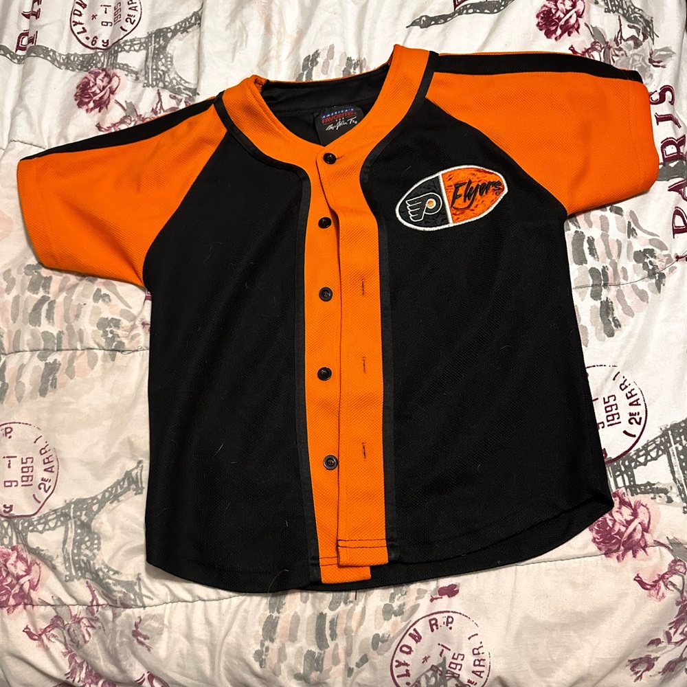 boy's button up flyers jersey
